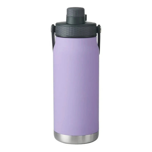32 oz Dual Lid Double-Wall Stainless Steel Insulated Water Bottle, Lavender