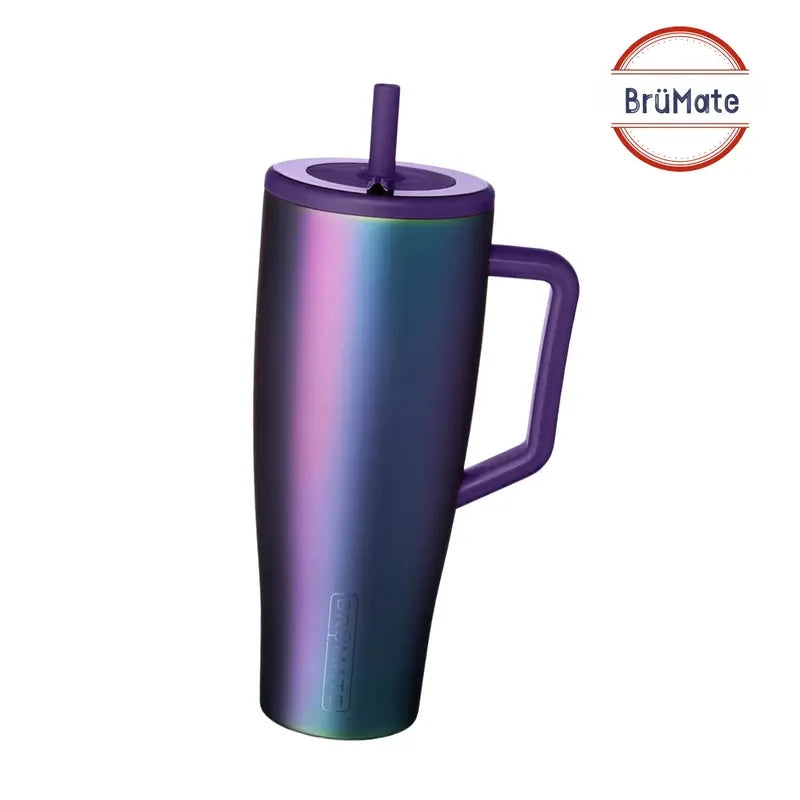 BrüMate Era 40 oz Tumbler with Handle and Straw | 100% Leakproof Insulated Stainless Steel