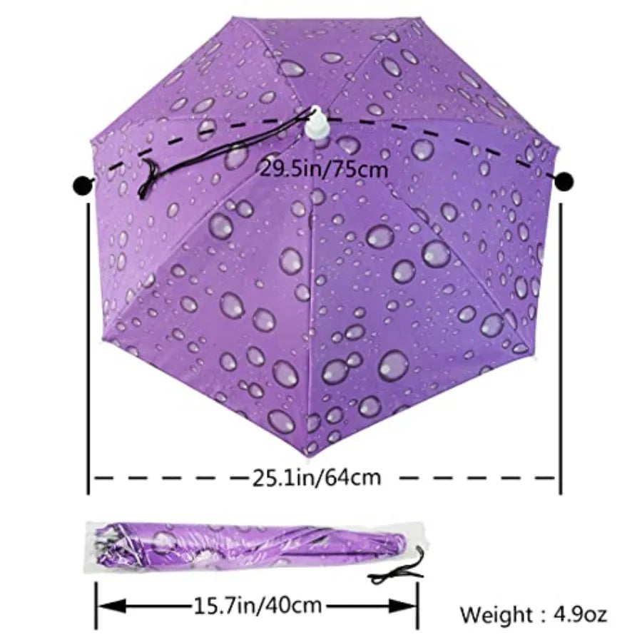 NEW-Vi Umbrella Hat Adult and Folding Cap