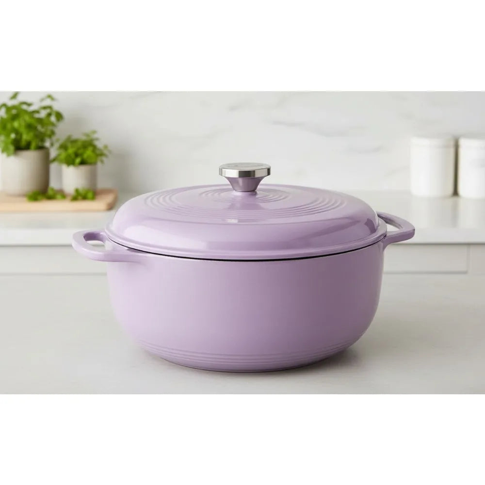 3 Quart Enameled Cast Iron Dutch Oven with Lid