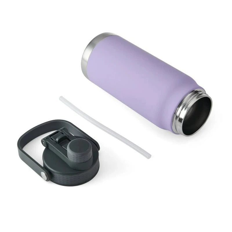 32 oz Dual Lid Double-Wall Stainless Steel Insulated Water Bottle, Lavender