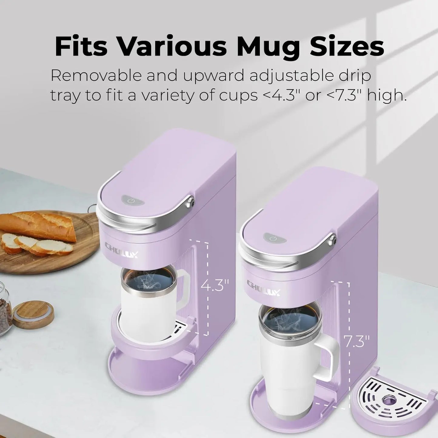 Slim Single Serve Coffee Maker for K Pods