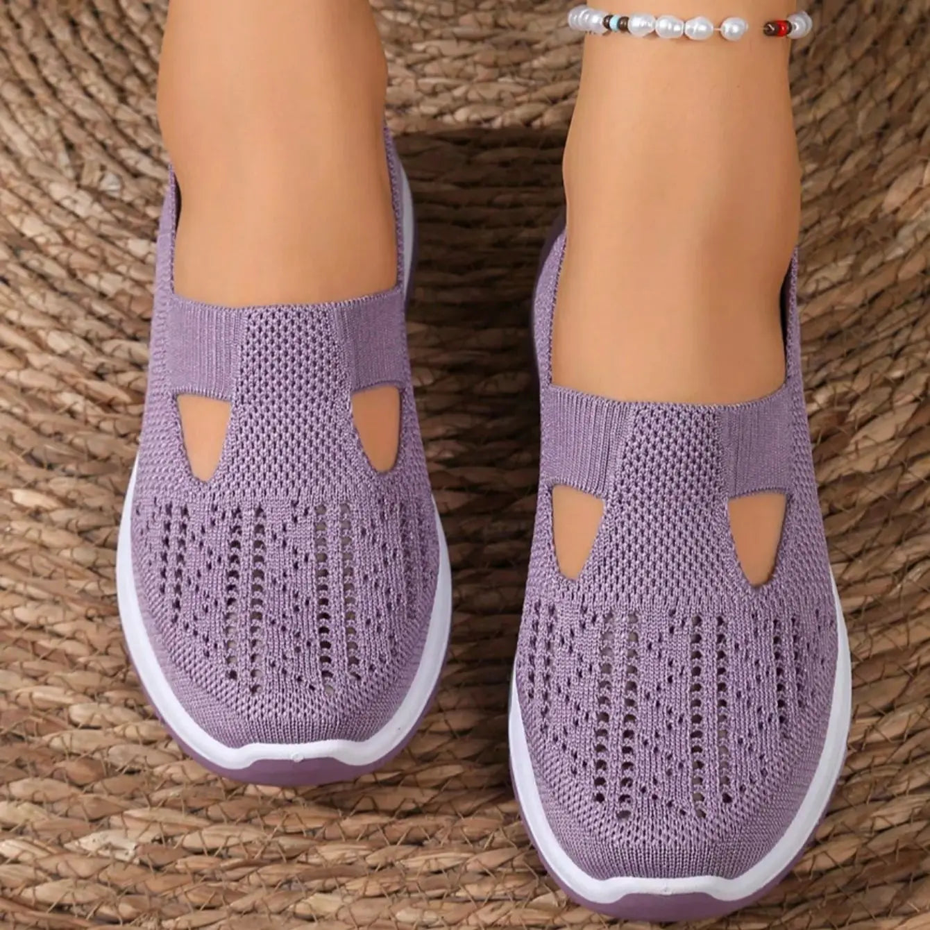 Breathable Hollow Out Slip-On Shoes for Women