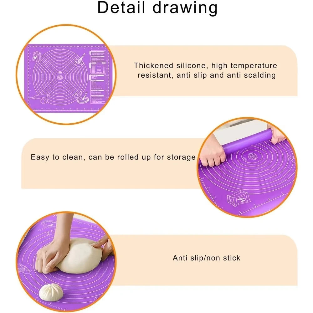 Silicone Rolling Mat,  Non slip, Non-stick