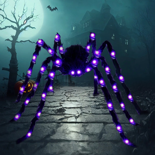 5 ft Light Up Giant Spider Halloween Decorations