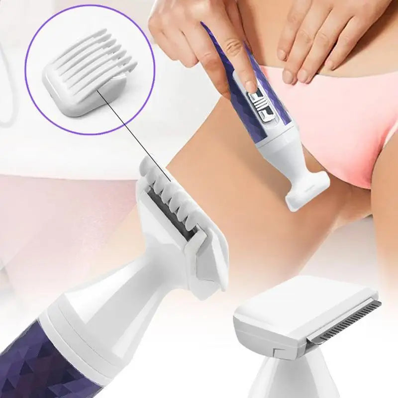 Facial Hair Remover Shaver Cordless Body Trimmer Bikini Hair Trimmer Private Area Leg Armpit Back Hair, Girls Bikini Epilators