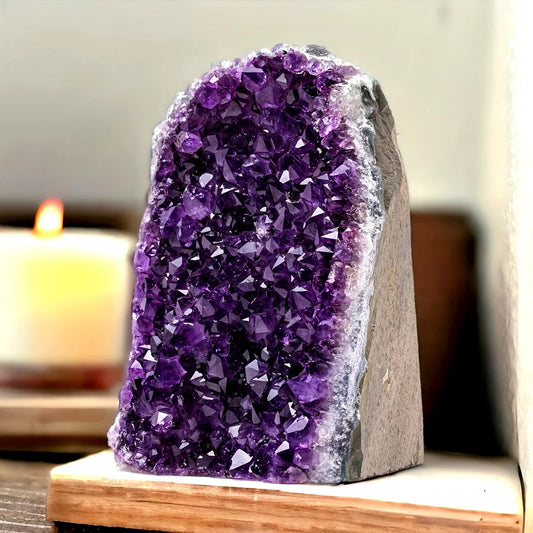 1pc crystal purple cluster 200-300g