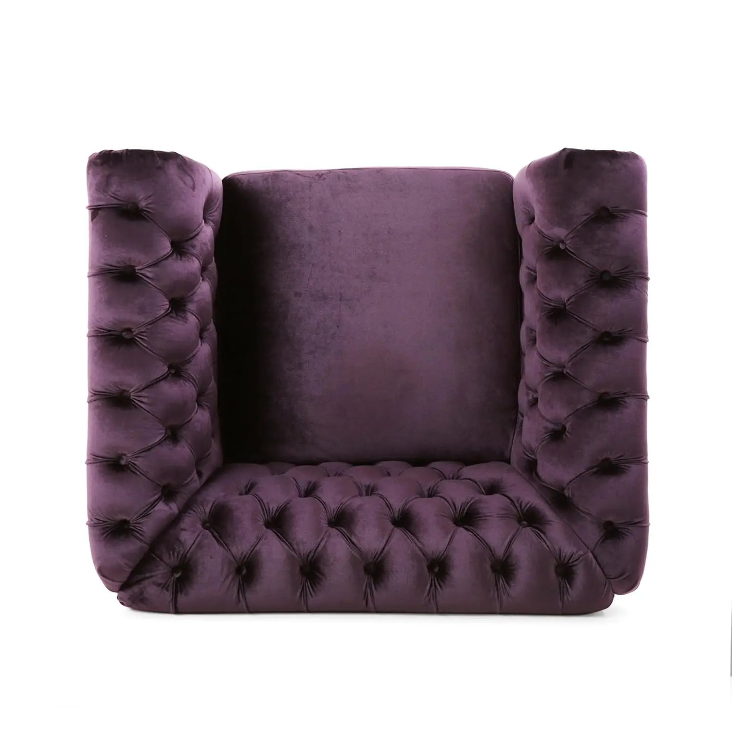 Tufted Velvet Club Chair Button-Tufted Upholstered Accent Seat