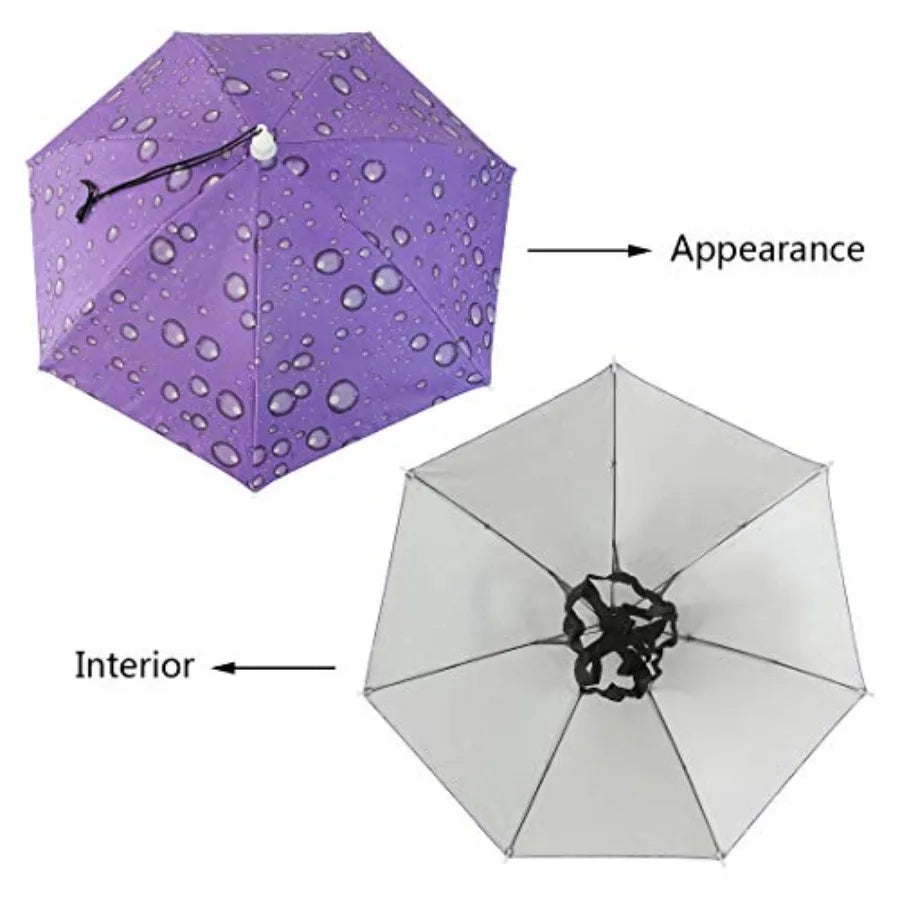 NEW-Vi Umbrella Hat Adult and Folding Cap