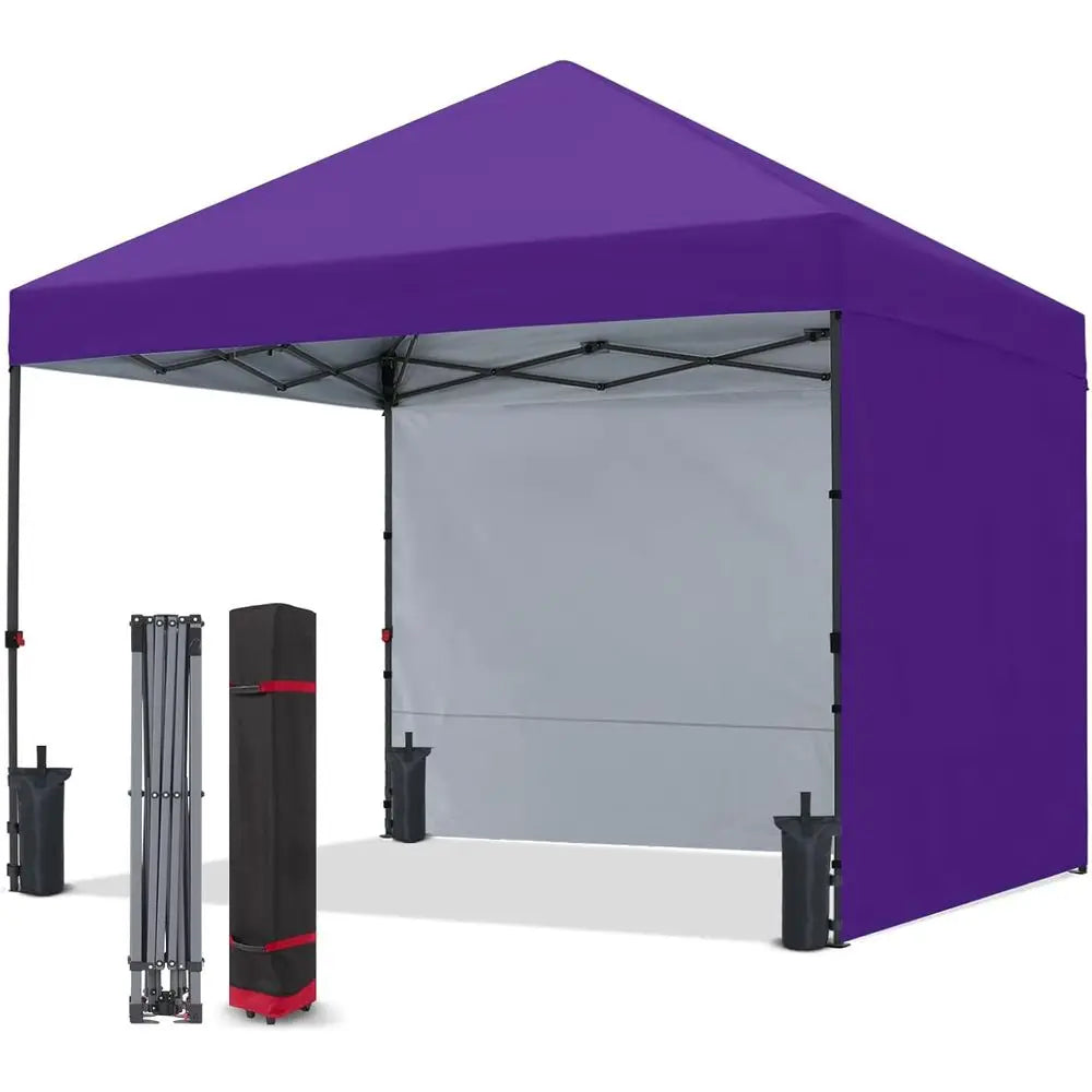 10x10 Outdoor Shade Tent with Two Sidewalls