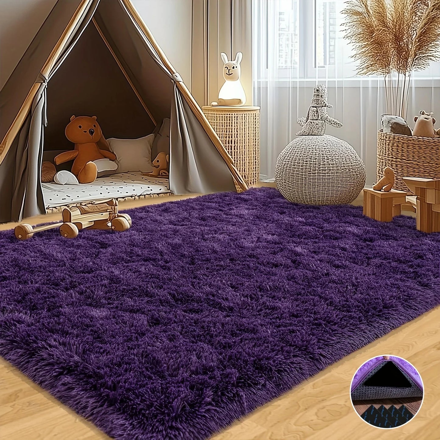 Luxury Soft Shaggy Non-Slip Rugs