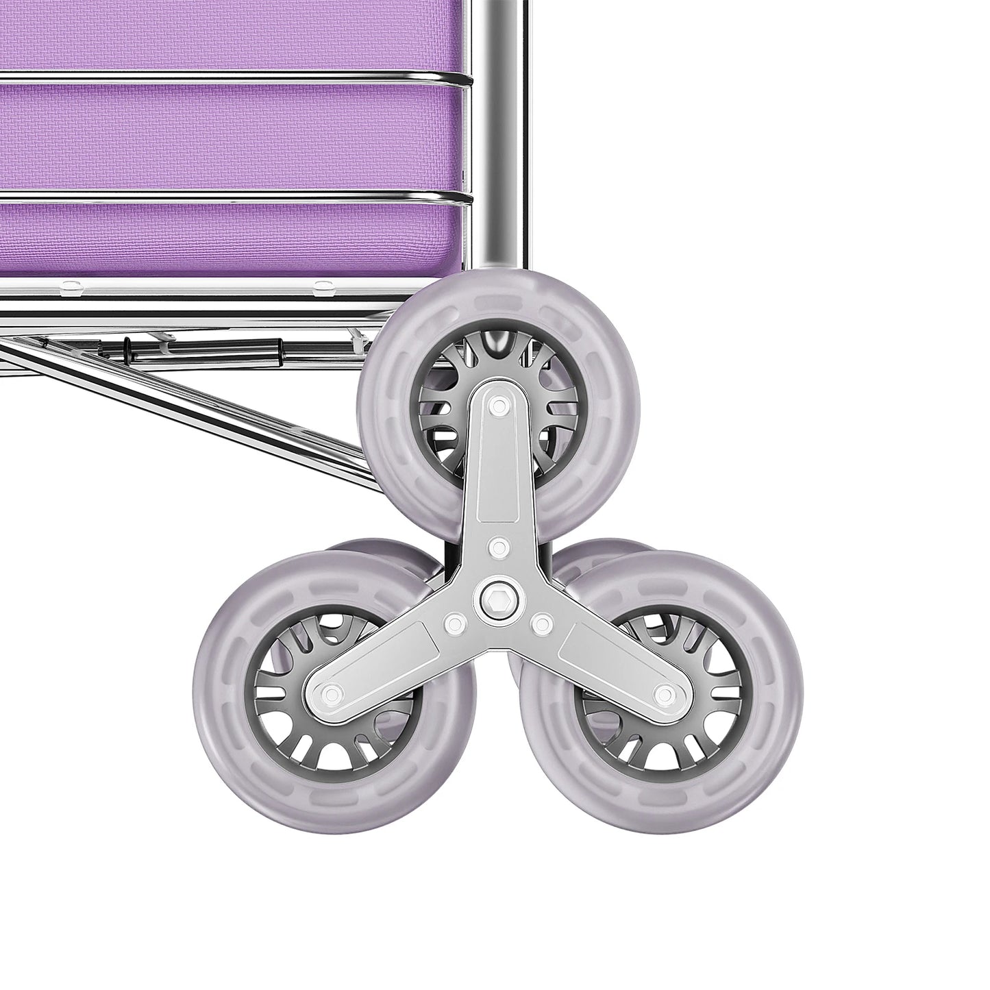 35L Folding Shopping Cart W/ 8 Wheels,