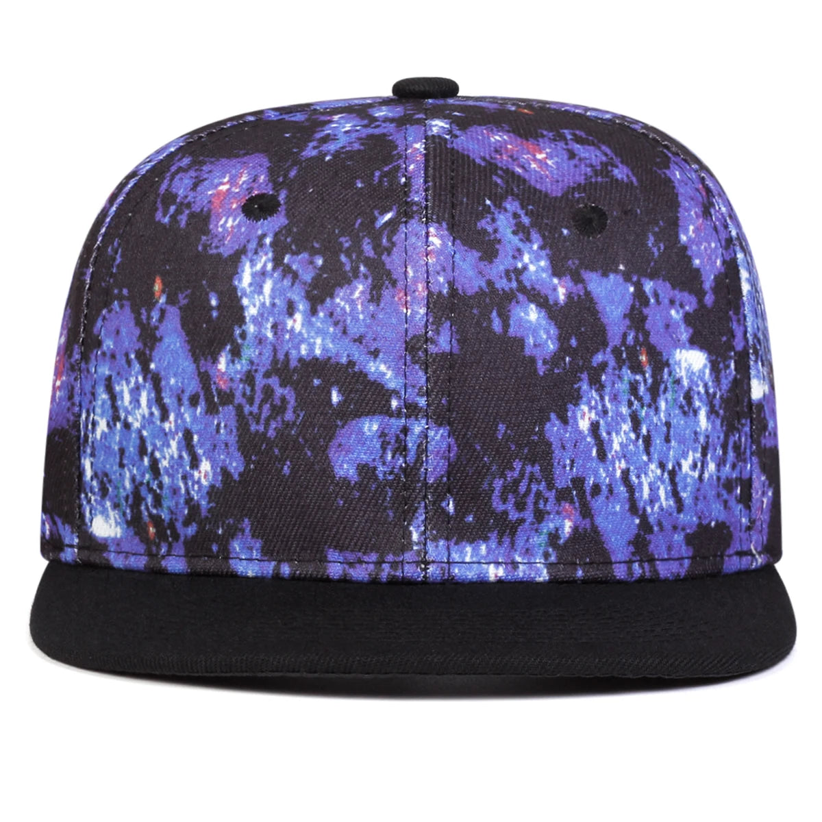 1piece Unisex Purple Starry Sky Print Hip Hop Hat