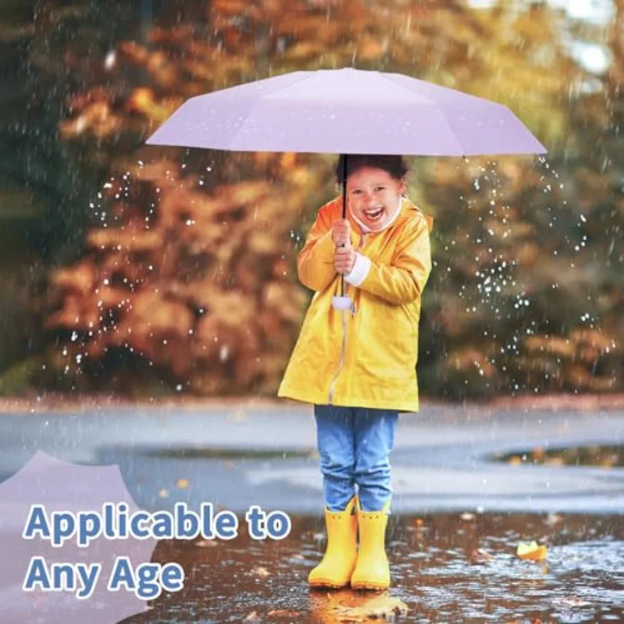 Travel Umbrella Portable Compact Umbrellas, Pocket Mini for Purse, Umbrellas for UV Sun and Rain Small for Backpack, Umbrella w