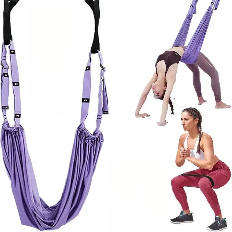 Home Backbend & Inversion Training Strap, Adjustable. 10x9x1cm, for Flexibility, Core Strength, Safe