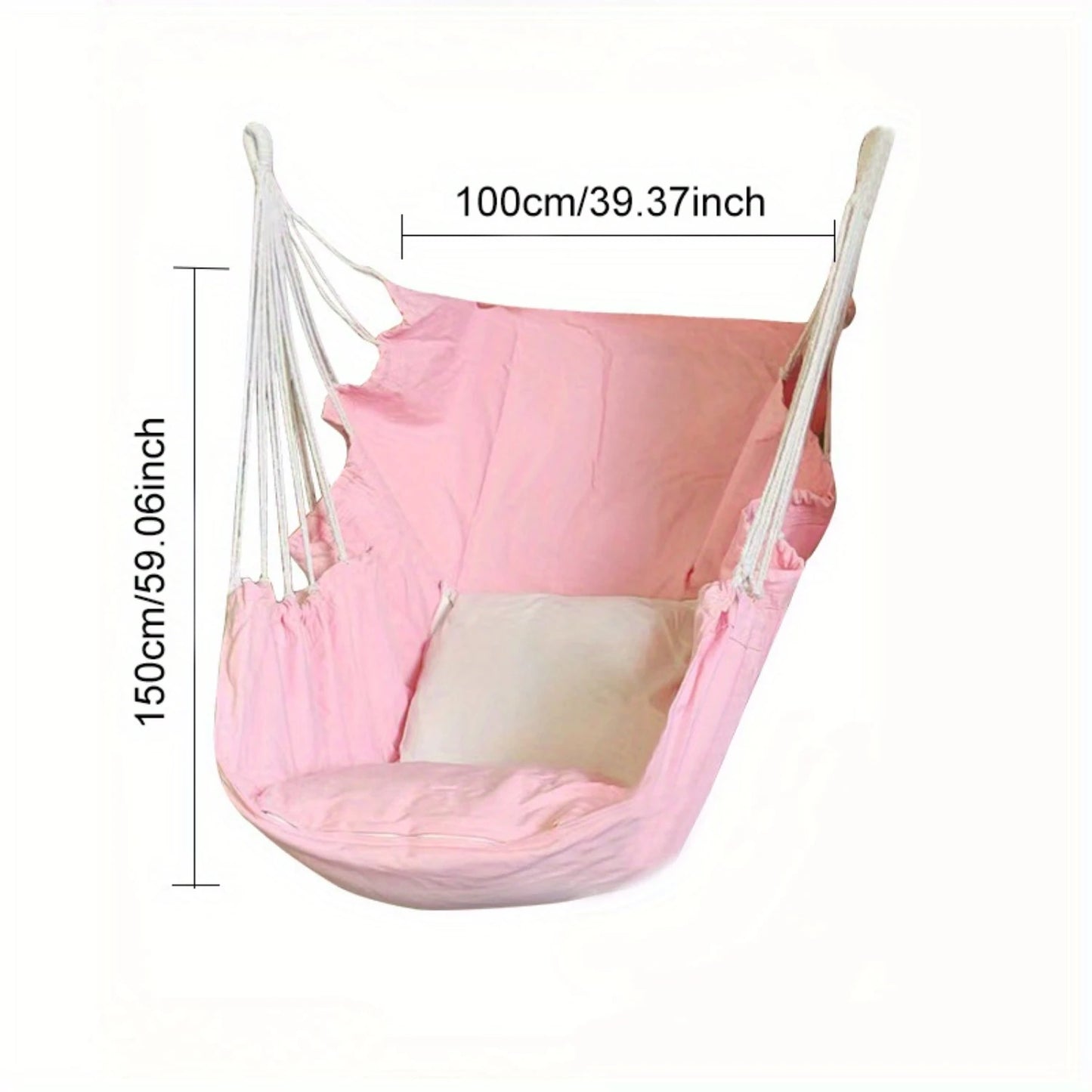 1pc Outdoor Hammock Chair, Indoor Outdoor Canvas Swing Hammock for Garden Leisure - Relax in Style!