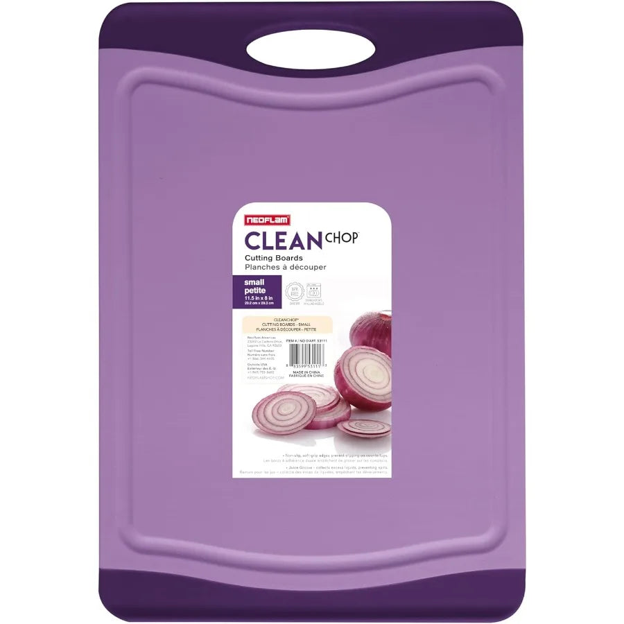 Poly Cutting Board - Purple Durable Plastic,--11.5 x 8 x 0.4 inches