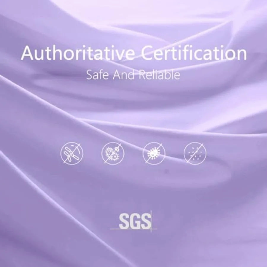 Premium 2100 Series All Season Breathable Purple Soft 4D Spiral Fiber Quilted Down Alternative Duvet Insert with Corner Tabs Lu