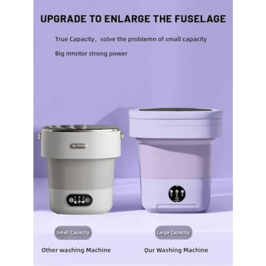 Portable Washing Machine Mini Washer 20L Upgraded Large Capacity Foldable Washer.