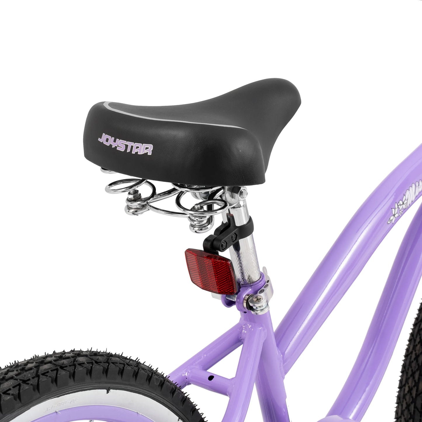 JOYSTAR 20" 24"  Beach Cruiser Bike for Girls, Boys, Men and Women, Single Speed Kids Cruiser Bikes with Coaster Brake