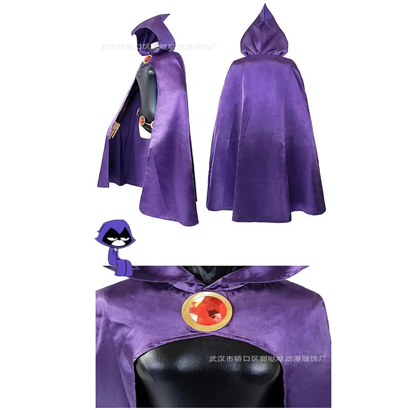 Dark Magic Witch Costume, Gothic hooded cape
