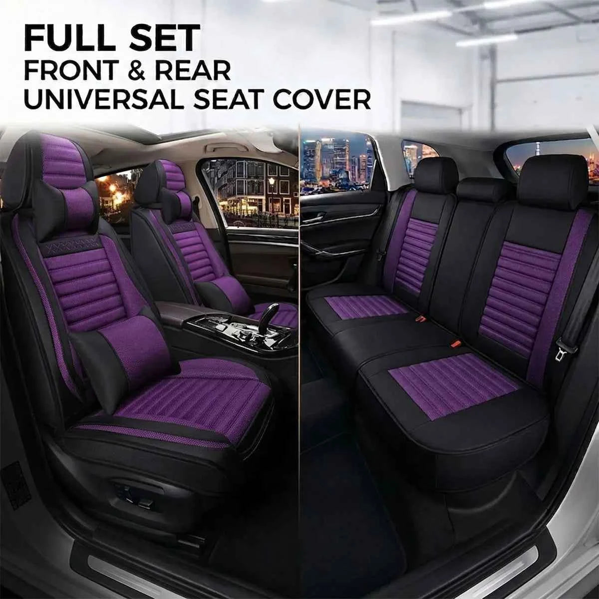 Car Seat Covers Full Set, Fit for Lexus RX, NX, ES, UX, RZ, LBX, HS, Universal PU Leather Car Seat Protectors, Easy Installation, All Seasons