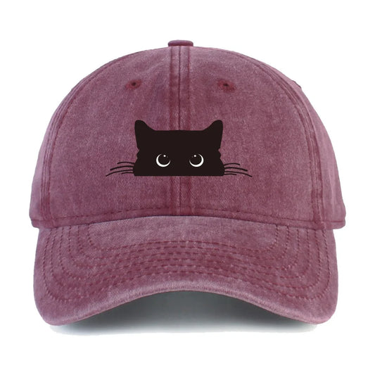 Cute Cartoon Cat Print Hat