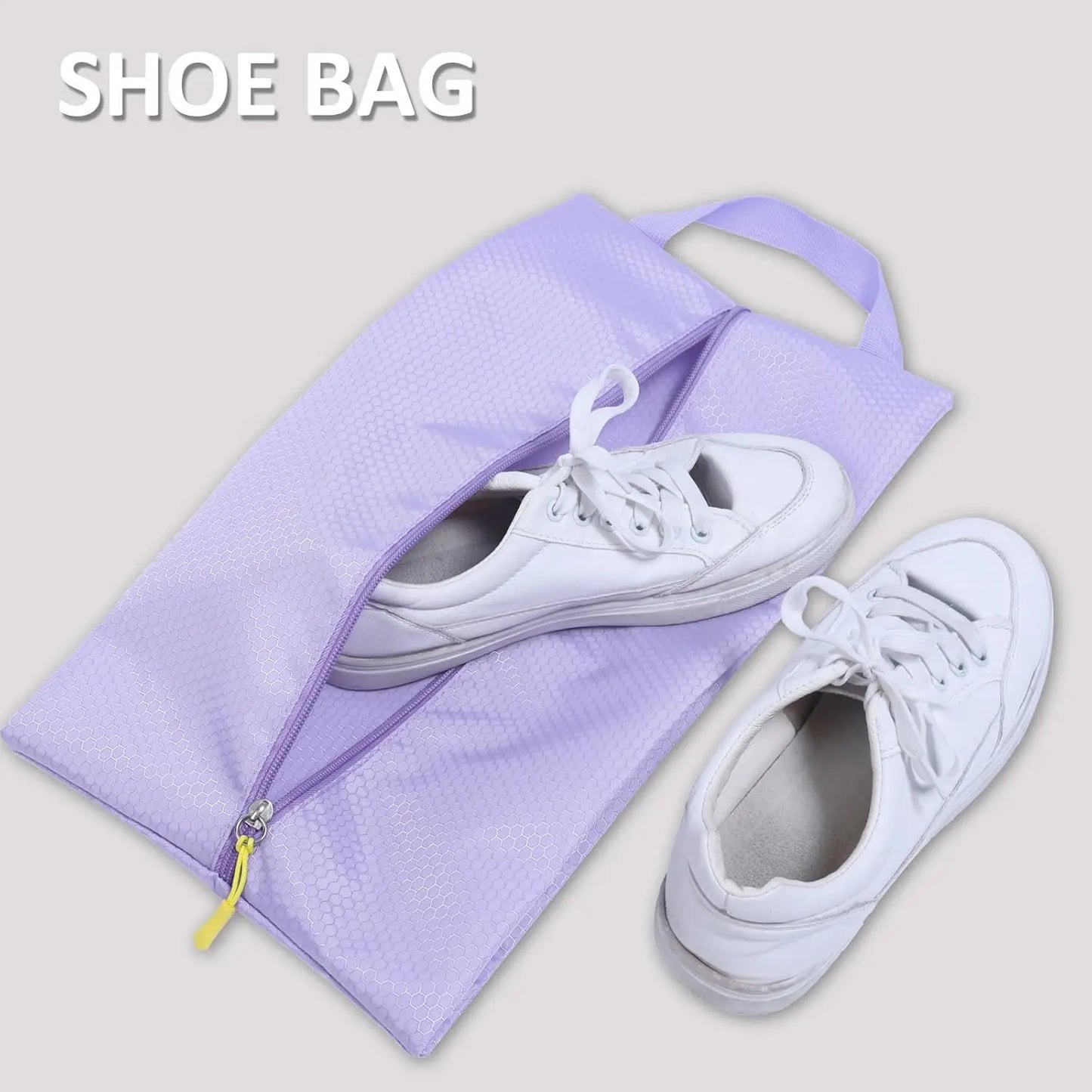 5-Piece Travel Packing Cubes Set, Lightweight Luggage Organizer Bags in Purple