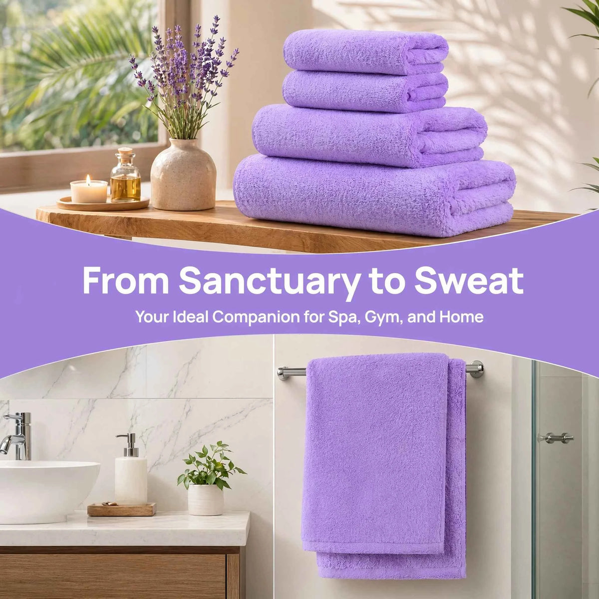 18-Piece Fleece Bath Towel Set, 4 Bath Towels 4 Hand Towels 10 Washcloths, Ultra Soft Plush Microfiber