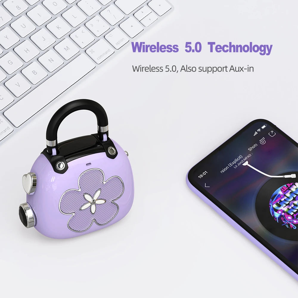 DOSS Mini Bluetooth 5.0 Speaker Candy 5W Mighty Sound Cute MP3 Music Player Sound Box Wireless Portable Speakers Ideal Gift Idea