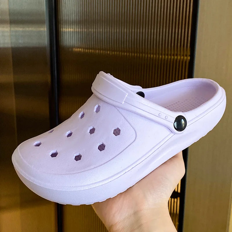2025 Summer Women SandalsClassic Female Clogs Non-Slip Soft EVA Garden Shoes Beach Slides