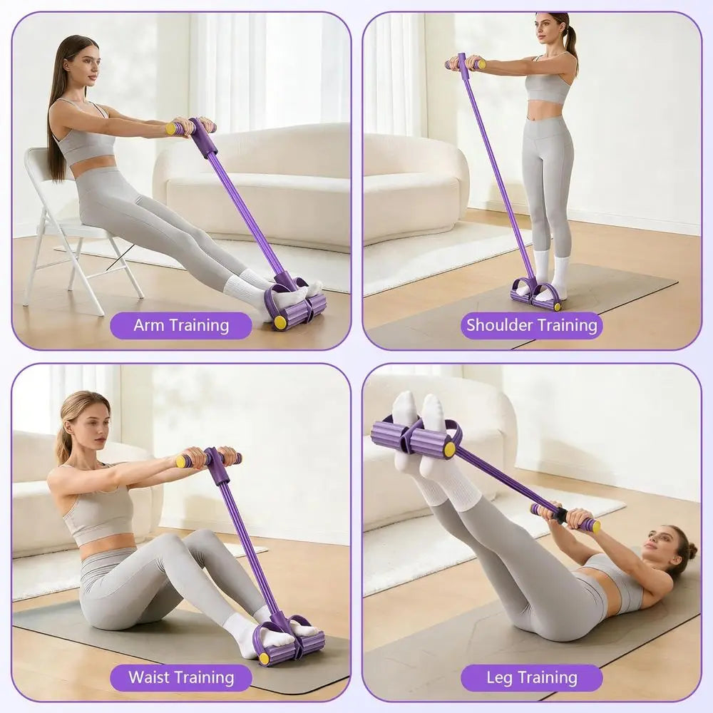 Enhanced Handle Pedal Exerciser with 6-Strand Tension