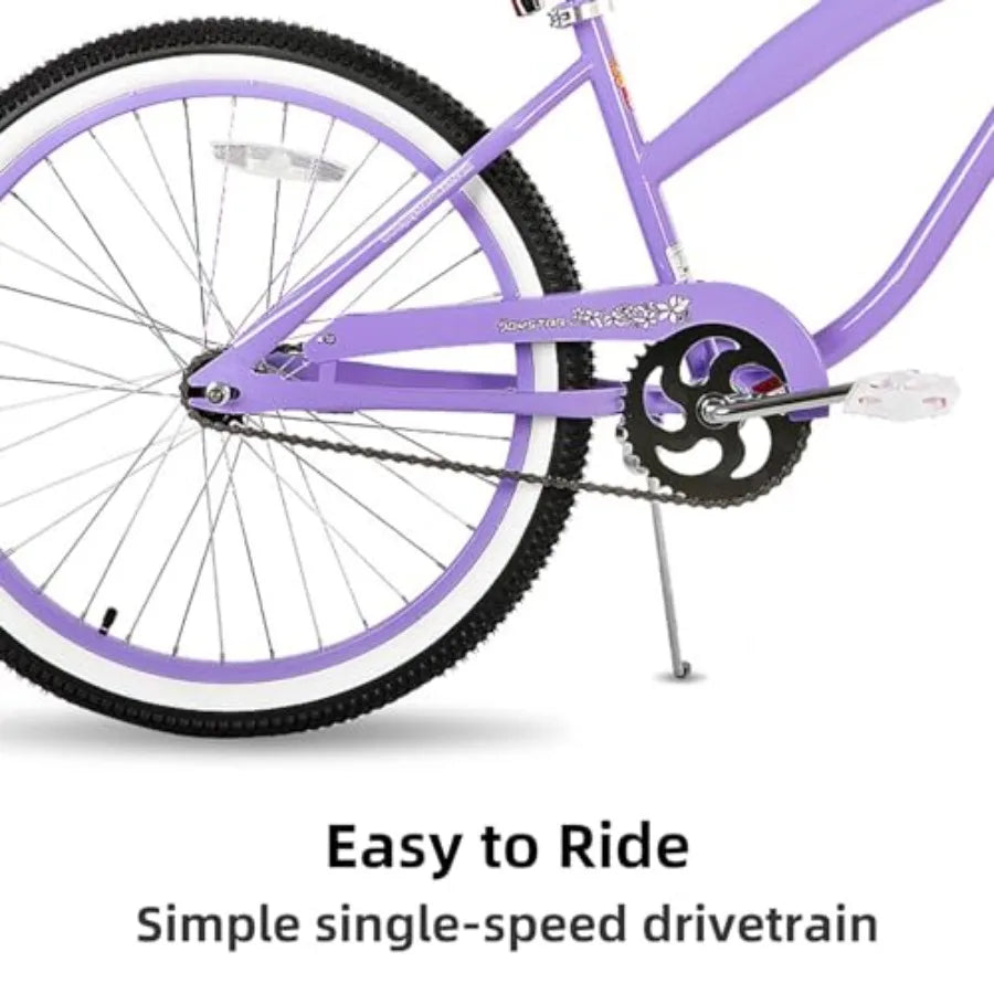 Beach Cruiser Bike , Single Speed, Steel Frame