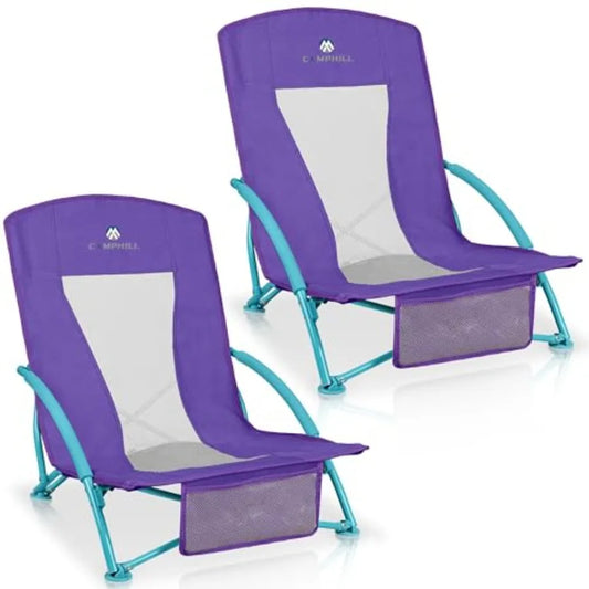 Low Beach Chairs 2 Pack