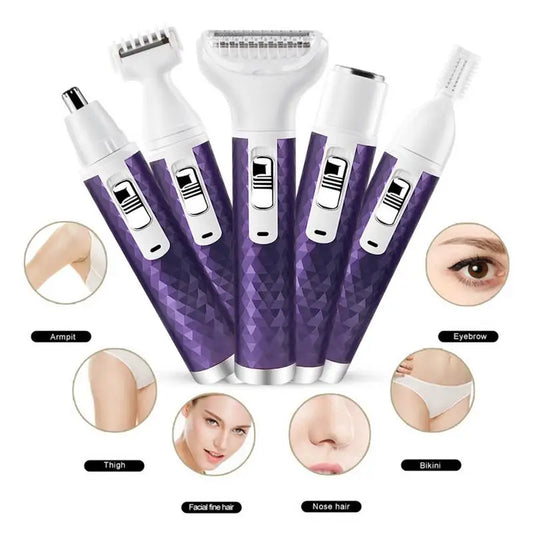 Facial Hair Remover Shaver Cordless Body Trimmer Bikini Hair Trimmer Private Area Leg Armpit Back Hair, Girls Bikini Epilators