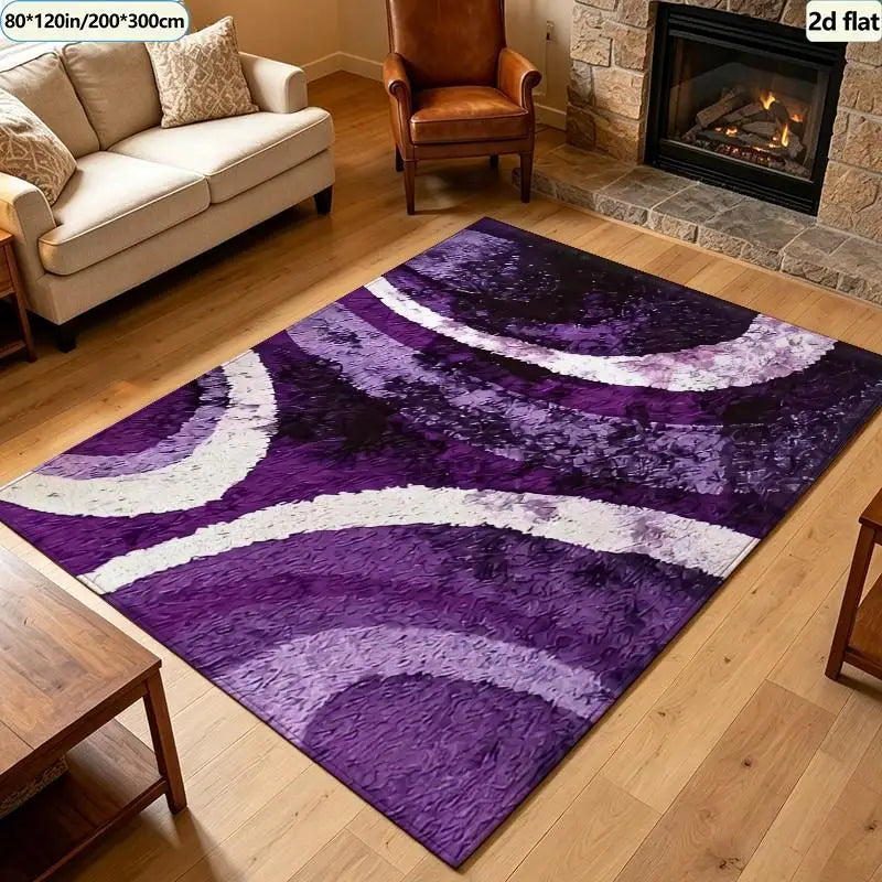 Bright Pink Purple Bohemian Carpet Flooring