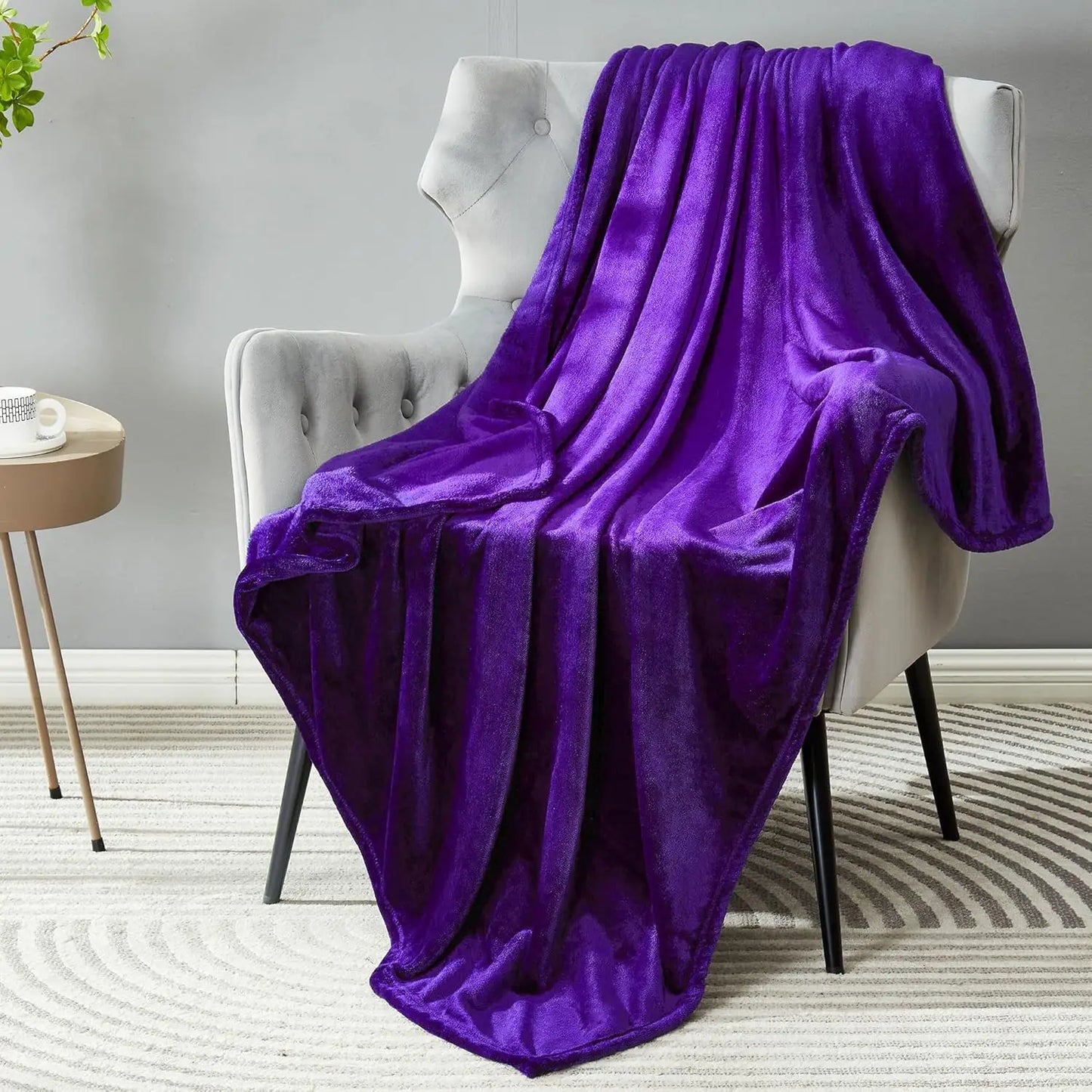 Super Soft Fuzzy Fleece Throw Blanket 50x60 Inches