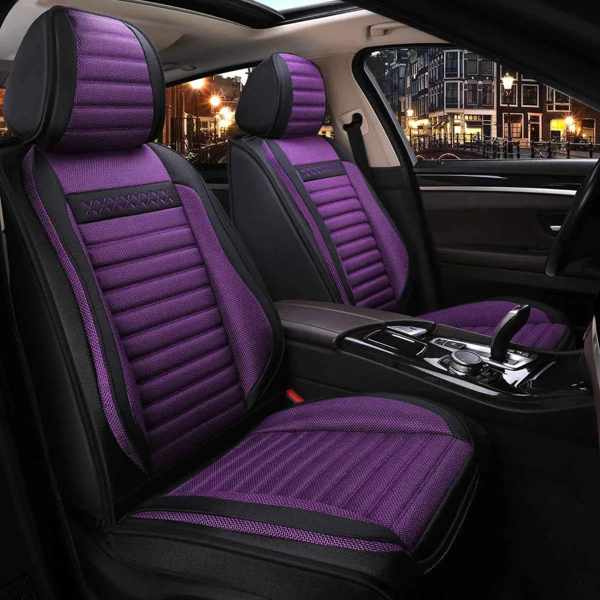 Car Seat Covers Full Set, Fit for Lexus RX, NX, ES, UX, RZ, LBX, HS, Universal PU Leather Car Seat Protectors, Easy Installation, All Seasons