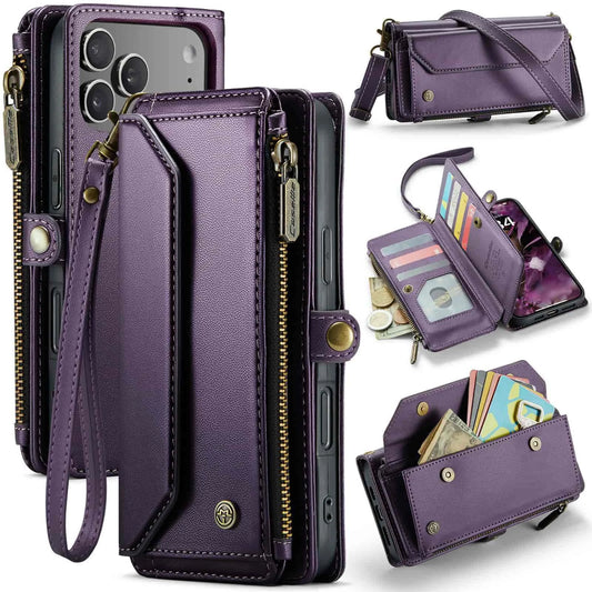 for iPhone Air/17/17 Pro/17 ProMax Case Wallet RFID Blocking with 7-Card Holder
