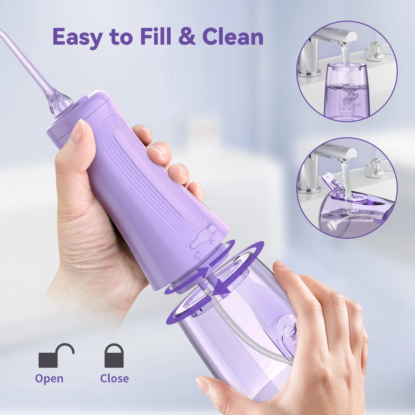 Water Flossers Oral Irrigator Rechargeable Portable 5 Modes