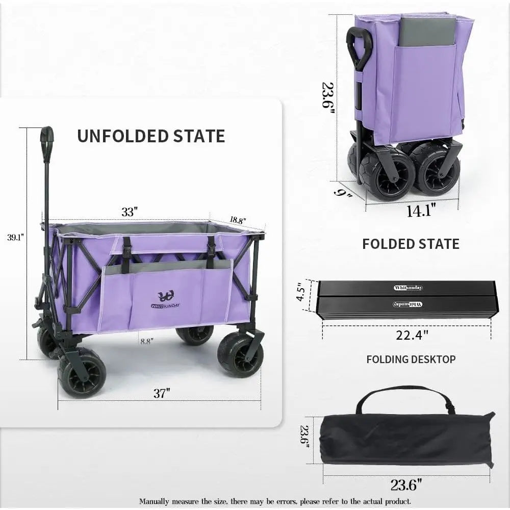 All-Terrain Heavy-Duty Utility Wagon, 400 lbs Capacity