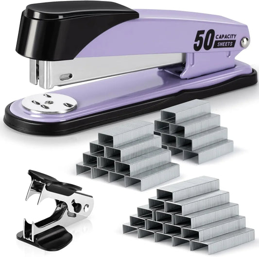 Heavy Duty Desk Stapler With 2000 Staples, Staple Remover, 50 Sheet Capacity