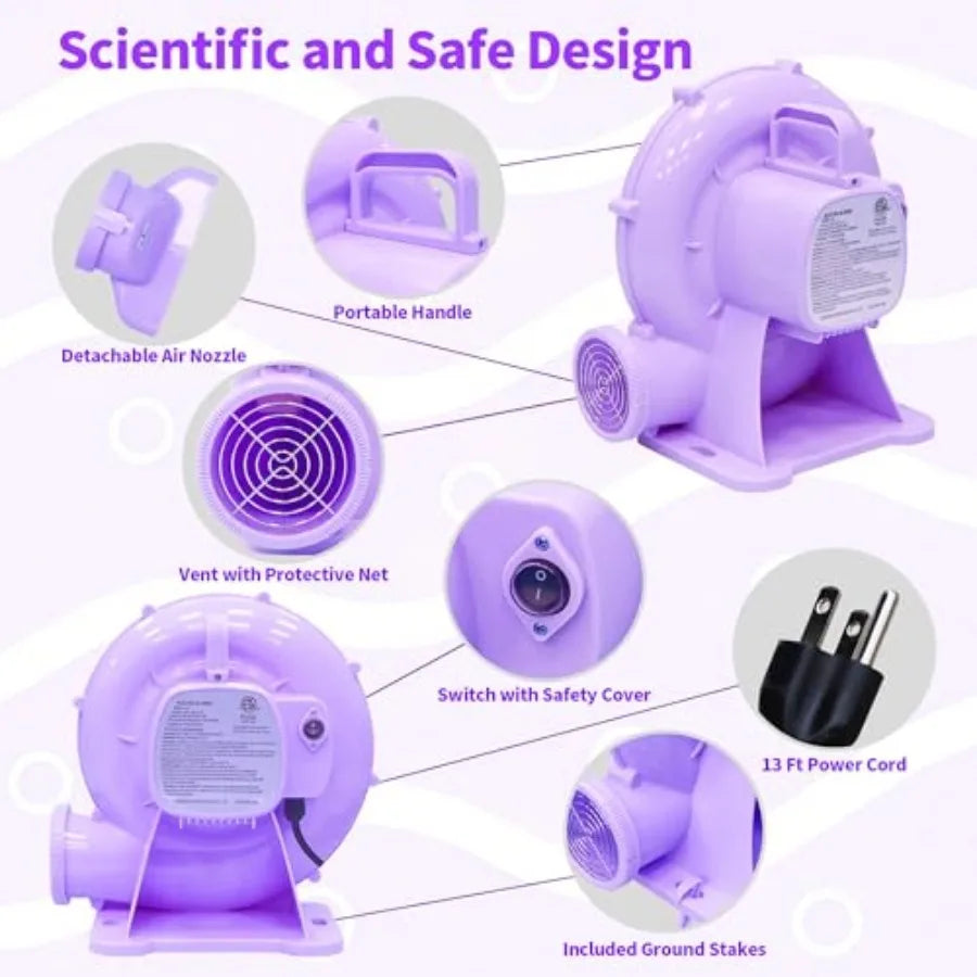 650W Purple Air Blower for Inflatables