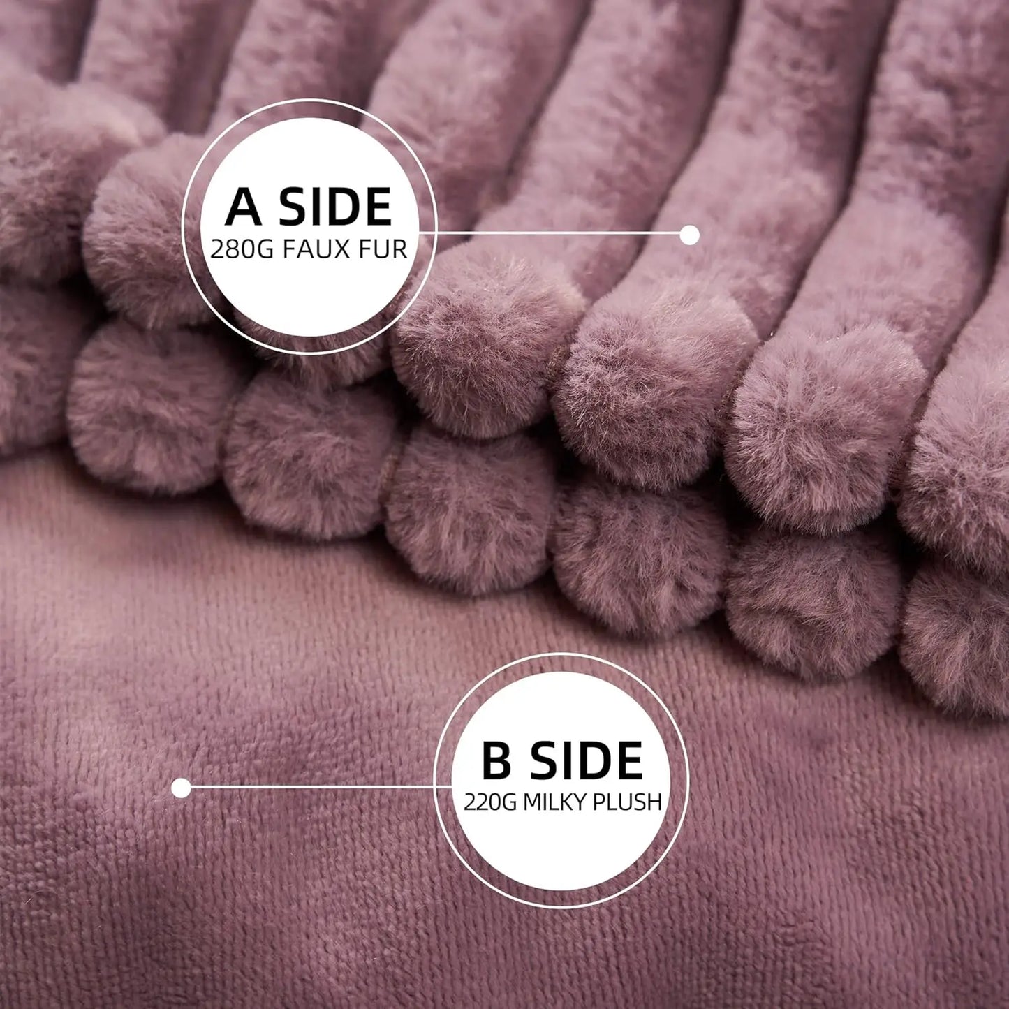 Electric Heated Throw Blanket 50x60 Inches, 4 Heat Levels, Auto Shut-Off, Machine Washable, ETL FCC Certified