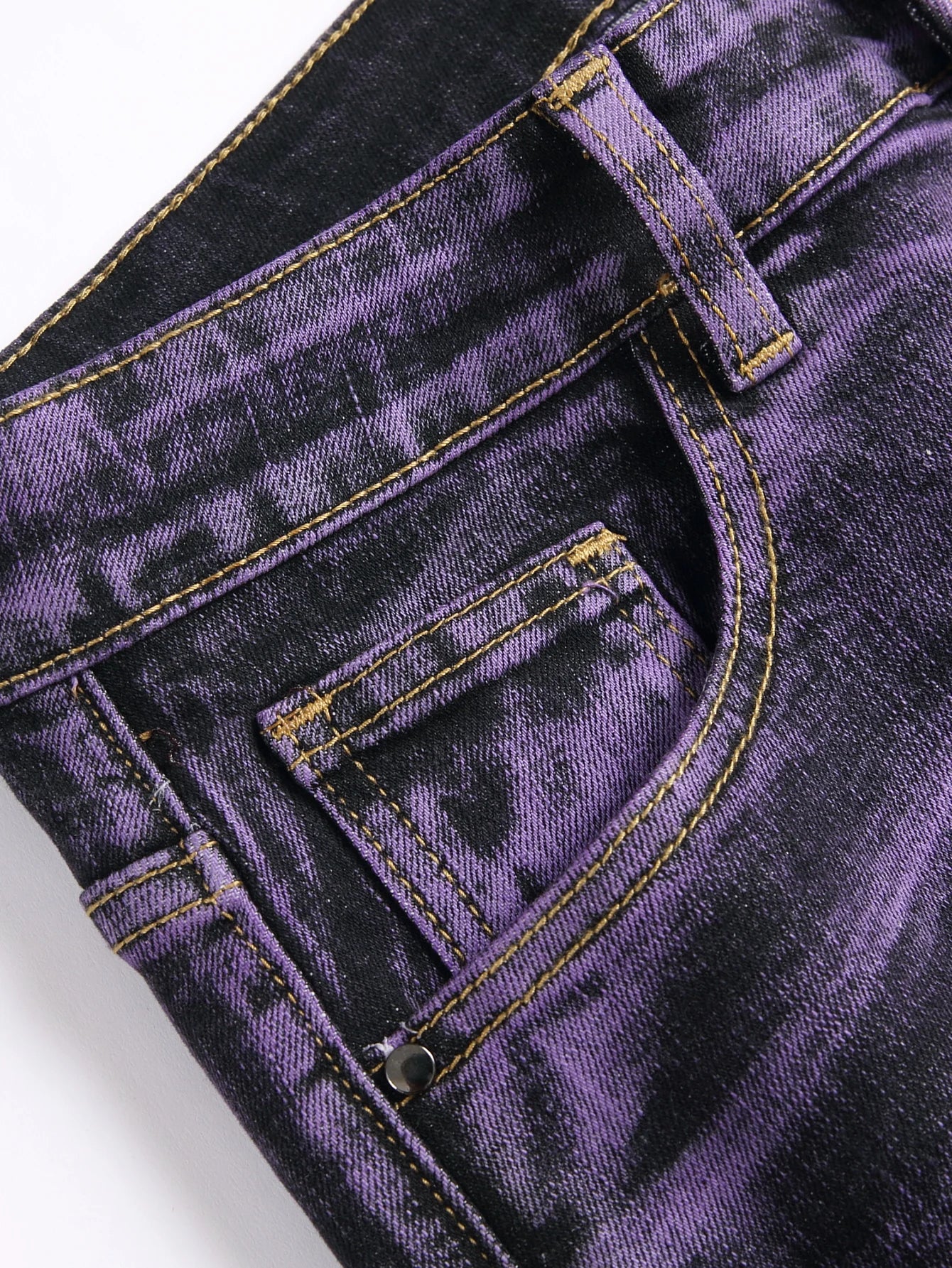 Stretch Slim Fit Jeans - Men's Mid Waist Distressed And Ripped Denim Jeans