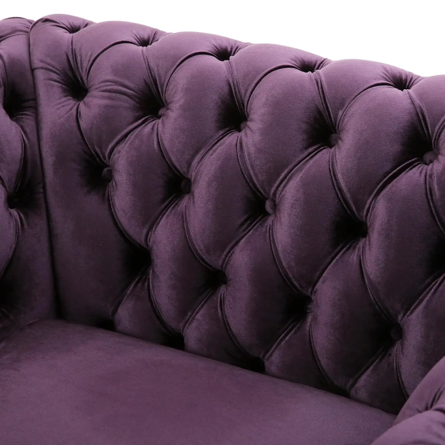 Tufted Velvet Club Chair Button-Tufted Upholstered Accent Seat