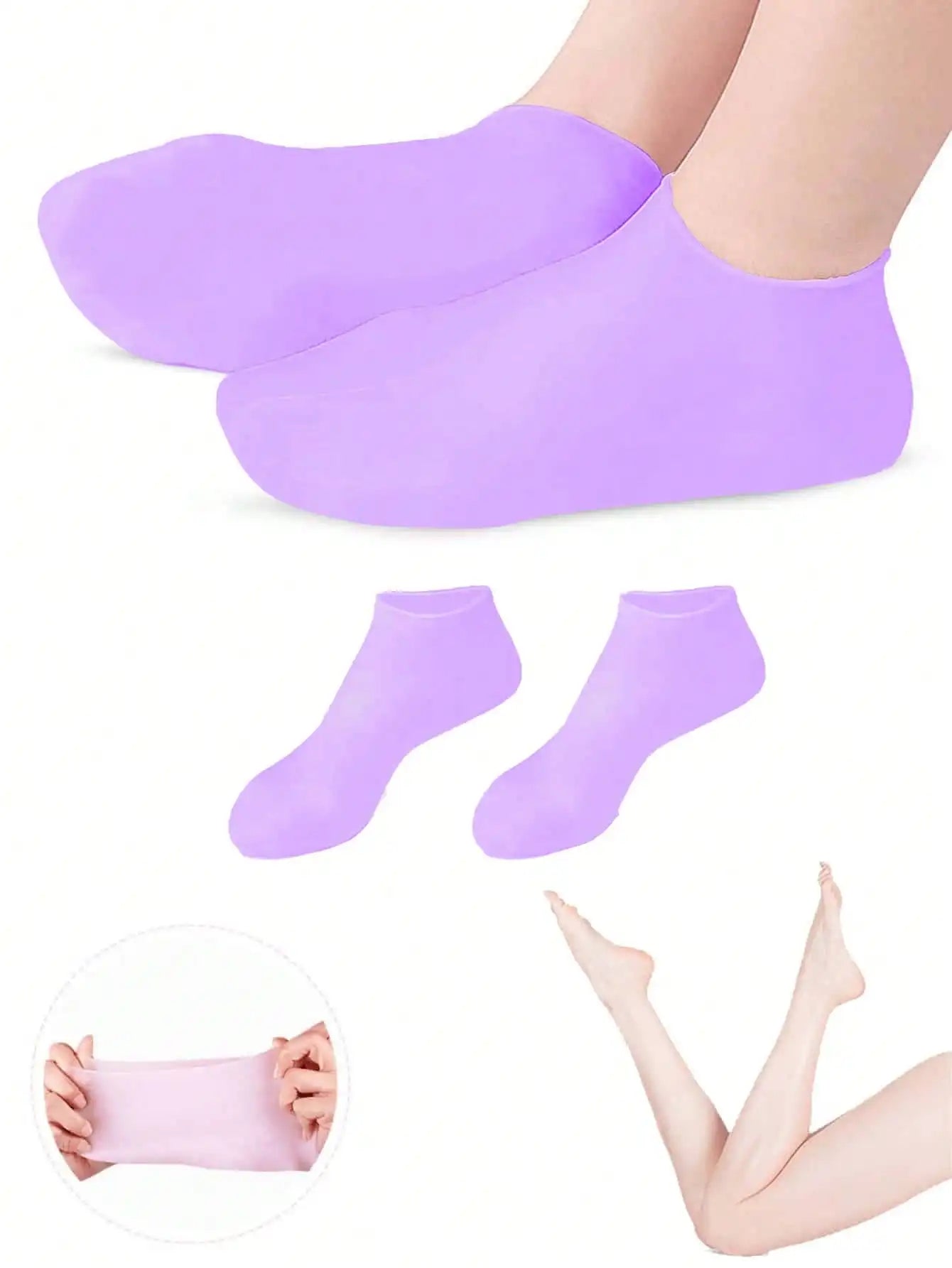 Silicone Gel Moisturizing Socks, Prevent Cracking