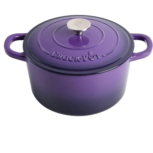 Artisan Round Enameled Cast Iron Dutch Oven, 5 Quart for Stovetop to Oven Cooking