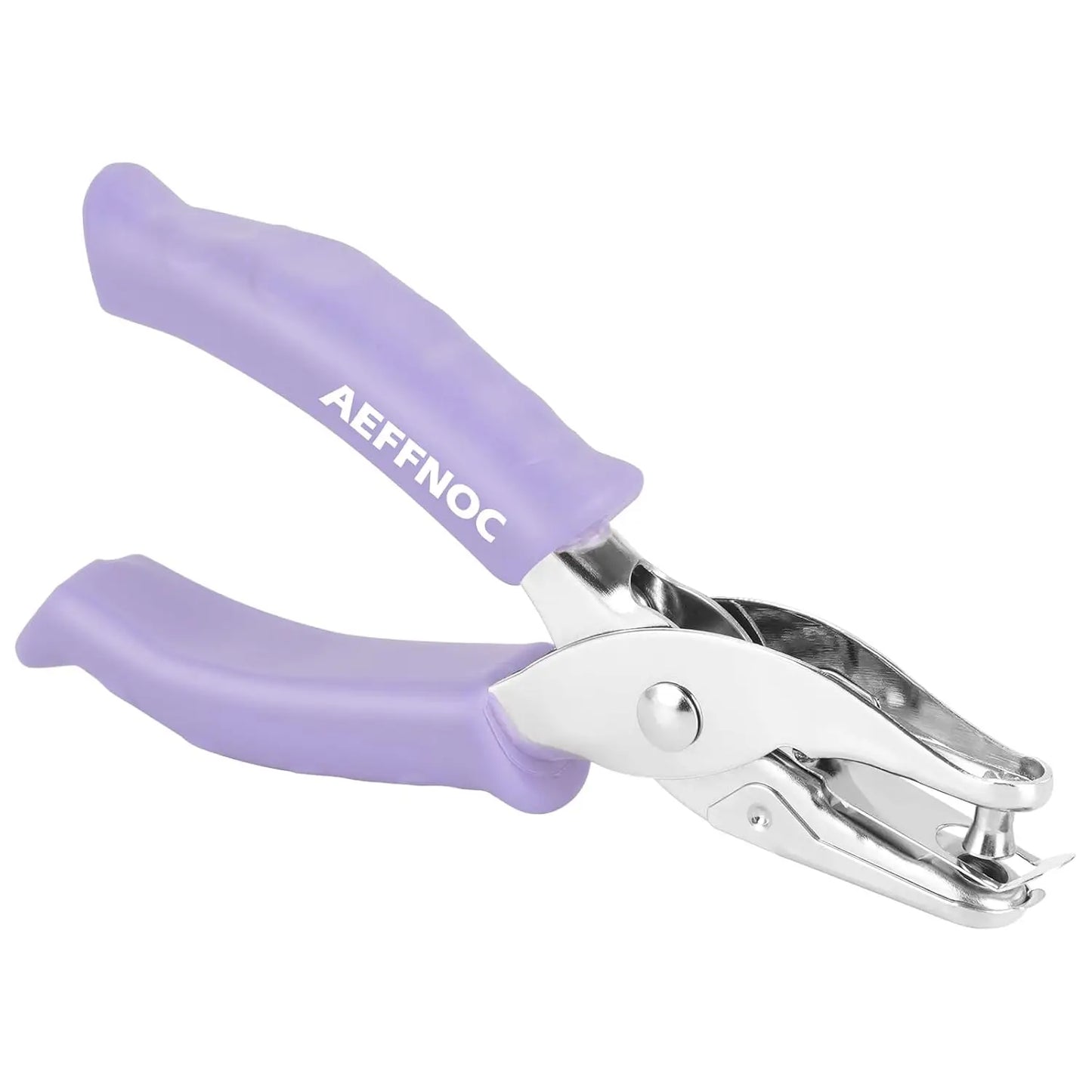 Soft Grip Single Hole Punch, 1/4 Inch, 6 Sheets Capacity
