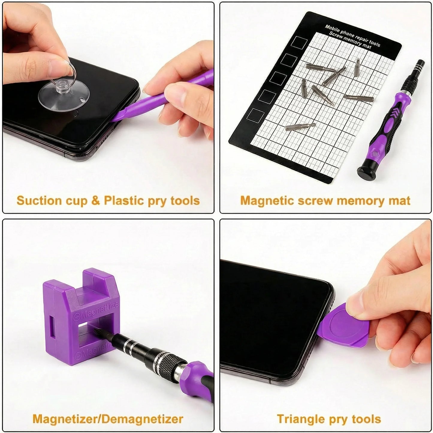 VMAN 115/117in1 Precision Screwdriver Set Mini Professional Magnetic Repair Tool Kit suitable for Phone Computer Electronic Etc.
